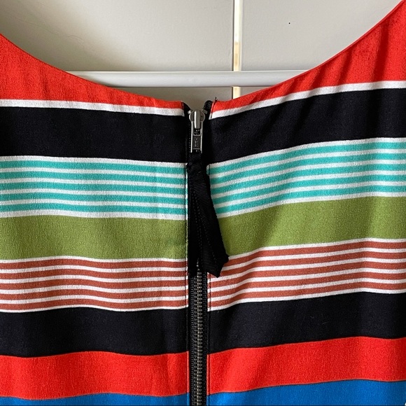 Anthro Tracy Reese Boardwalk Striped Sleeveless Silk Blend Dress - Picture 11 of 15